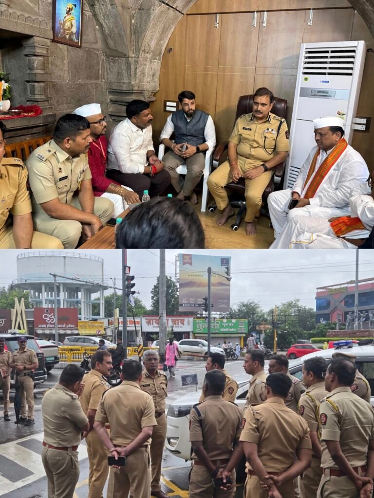 आषाढी वारीच्या पार्श्वभूमीवर पोलीस आयुक्तांची पालखी मार्गाची पाहणी