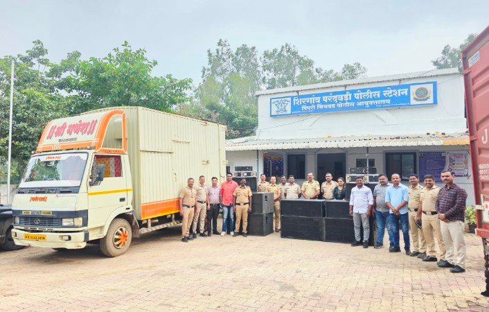 शिरगाव-परंदवडी पोलिसांची कारवाई; डीजे साऊंड सिस्टीमसह वाहन जप्त